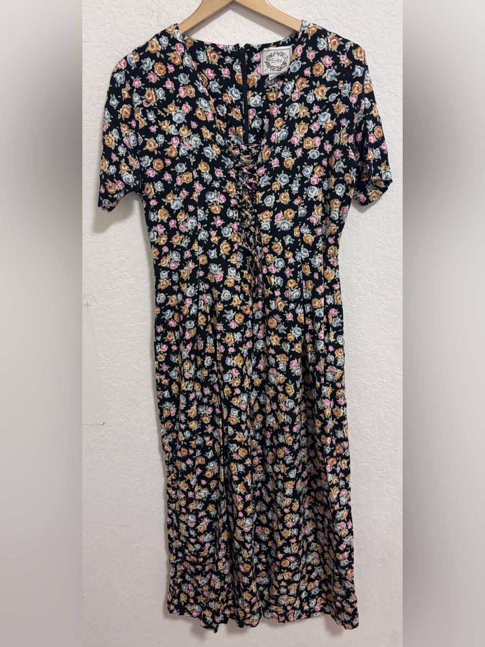 Vintage erika wide leg floral jumpsuit